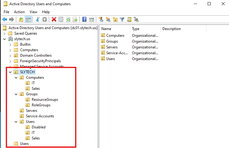 Full OU and group structure in ADUC